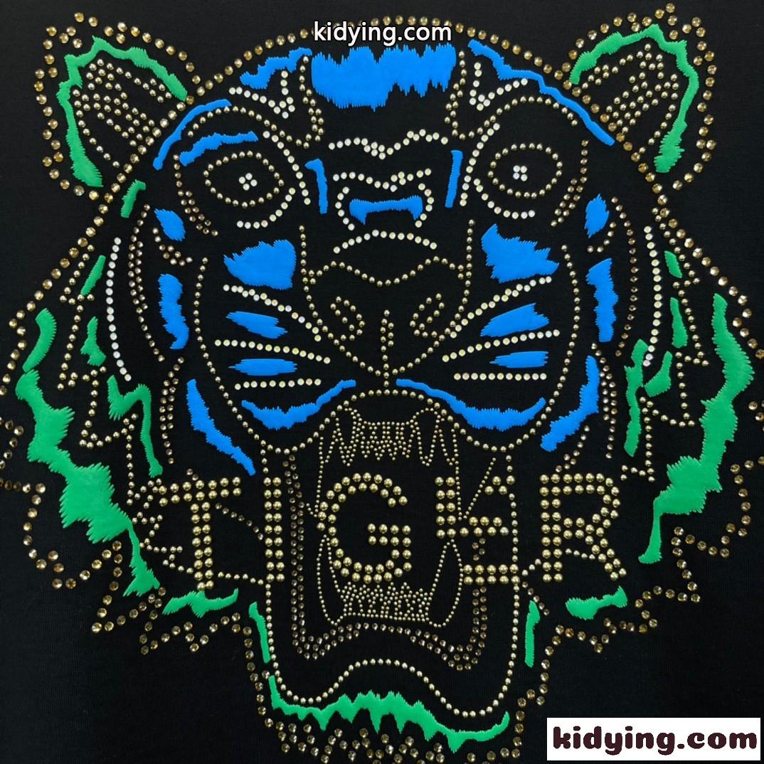柔らかい 着心地いい 春夏 メンズ クルーネック 半袖 ケンゾー tシャツ コピーカジュアル おしゃれ トップス-5