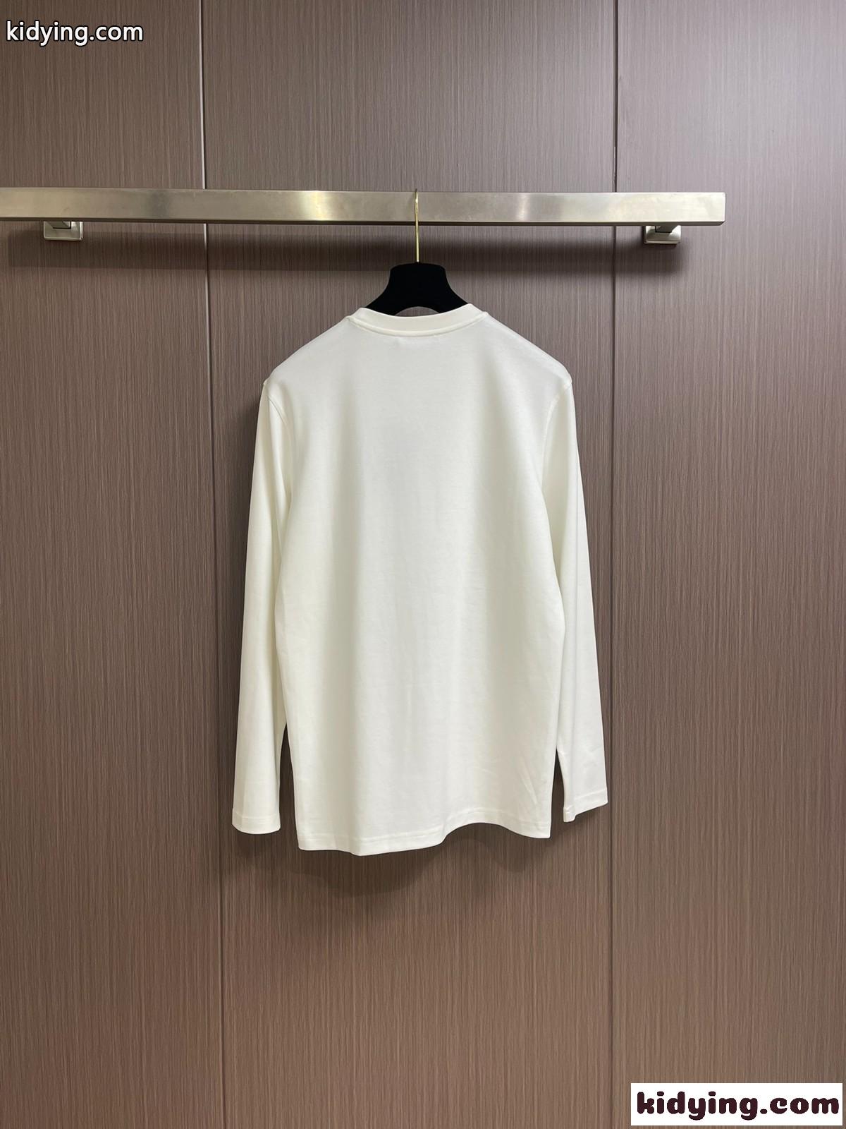 ドルチェ&ガッバーナ Tシャツ コピー ベーシック ロゴ コットン 長袖Tシャツ-1