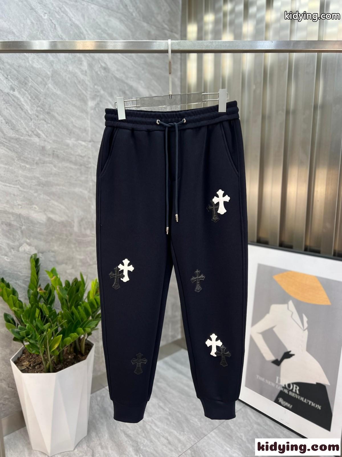 メンズ カジュアル 合わせやすい スウェットパンツ クロムハーツ パンツ コピー-0