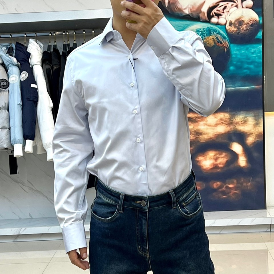 シンプル 上品 エルメネジルド・ゼニア シャツ コピー無地 合わせやすい-2