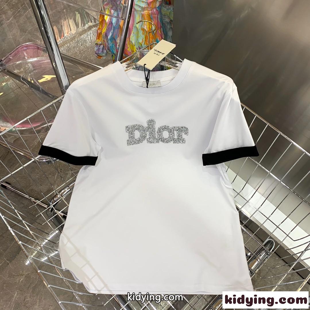 春夏新作 ベーシック 定番 3色 クリスチャン・ディオール 半袖tシャツ コピー ラウンドネック プルオーバー-2