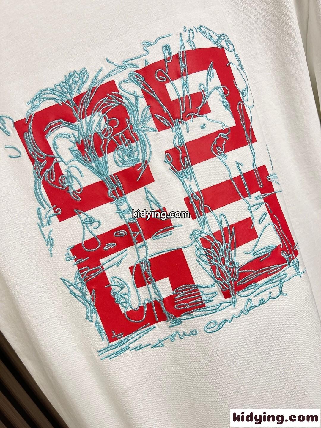 おしゃれ 4Gロゴ 半袖Tシャツ ジバンシィ Tシャツ 偽物 クルーネック ホワイト-3