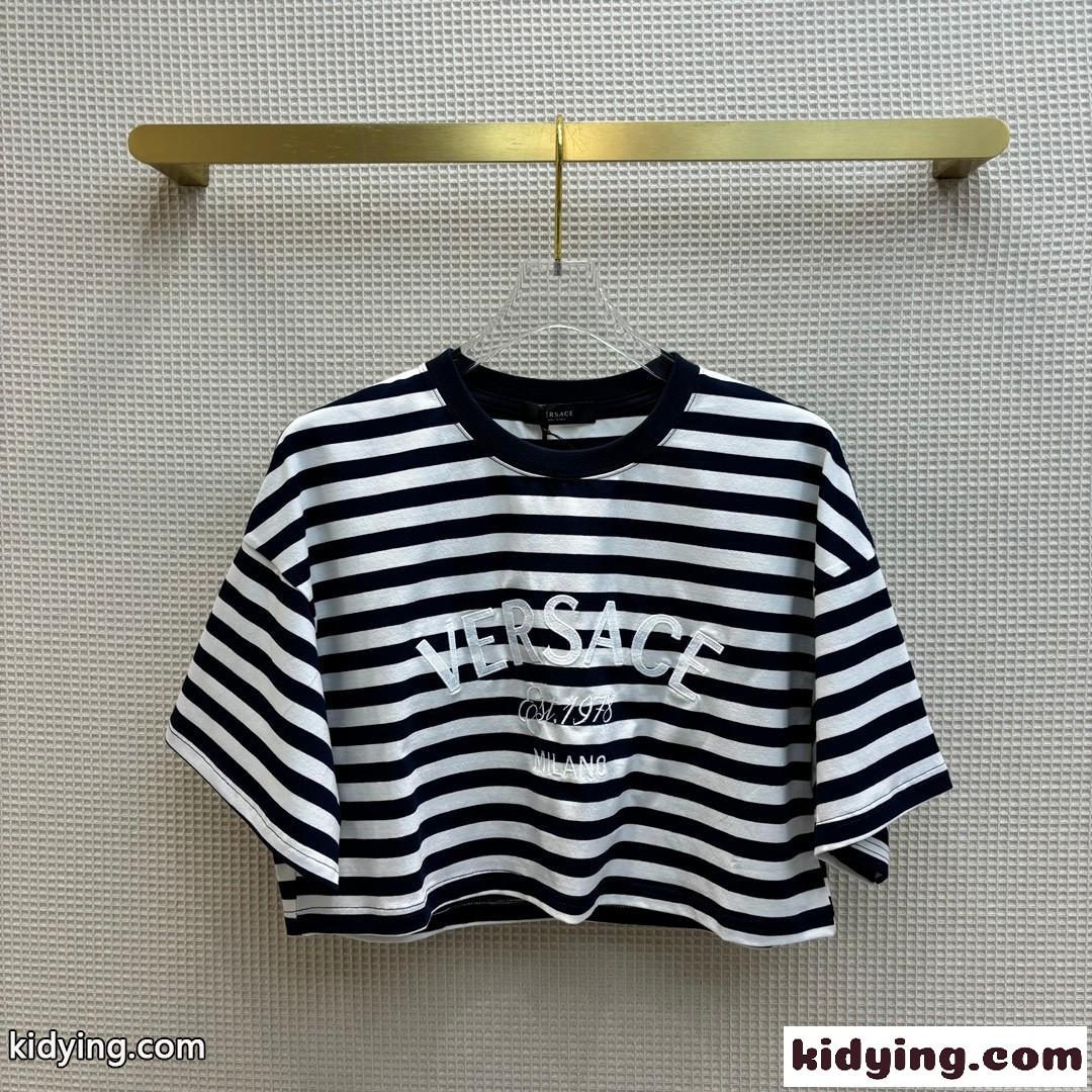 ランコーラ ヴェルサーチェ クロップ Tシャツ ヴェルサーチェ Tシャツ コピー-1