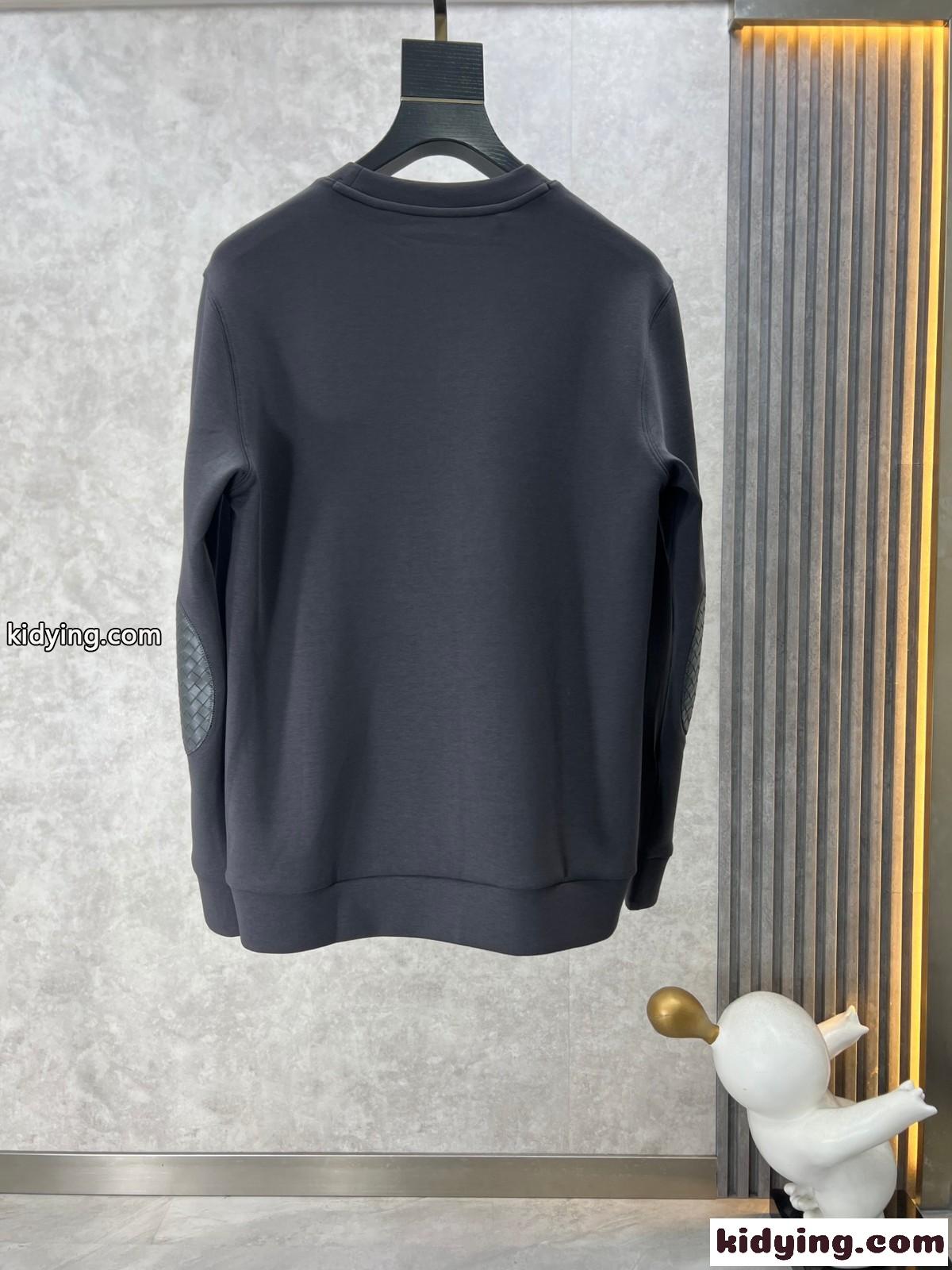 シンプル 合わせやすい 長袖Tシャツ ボッテガ・ヴェネタ Tシャツ コピー グレー-1