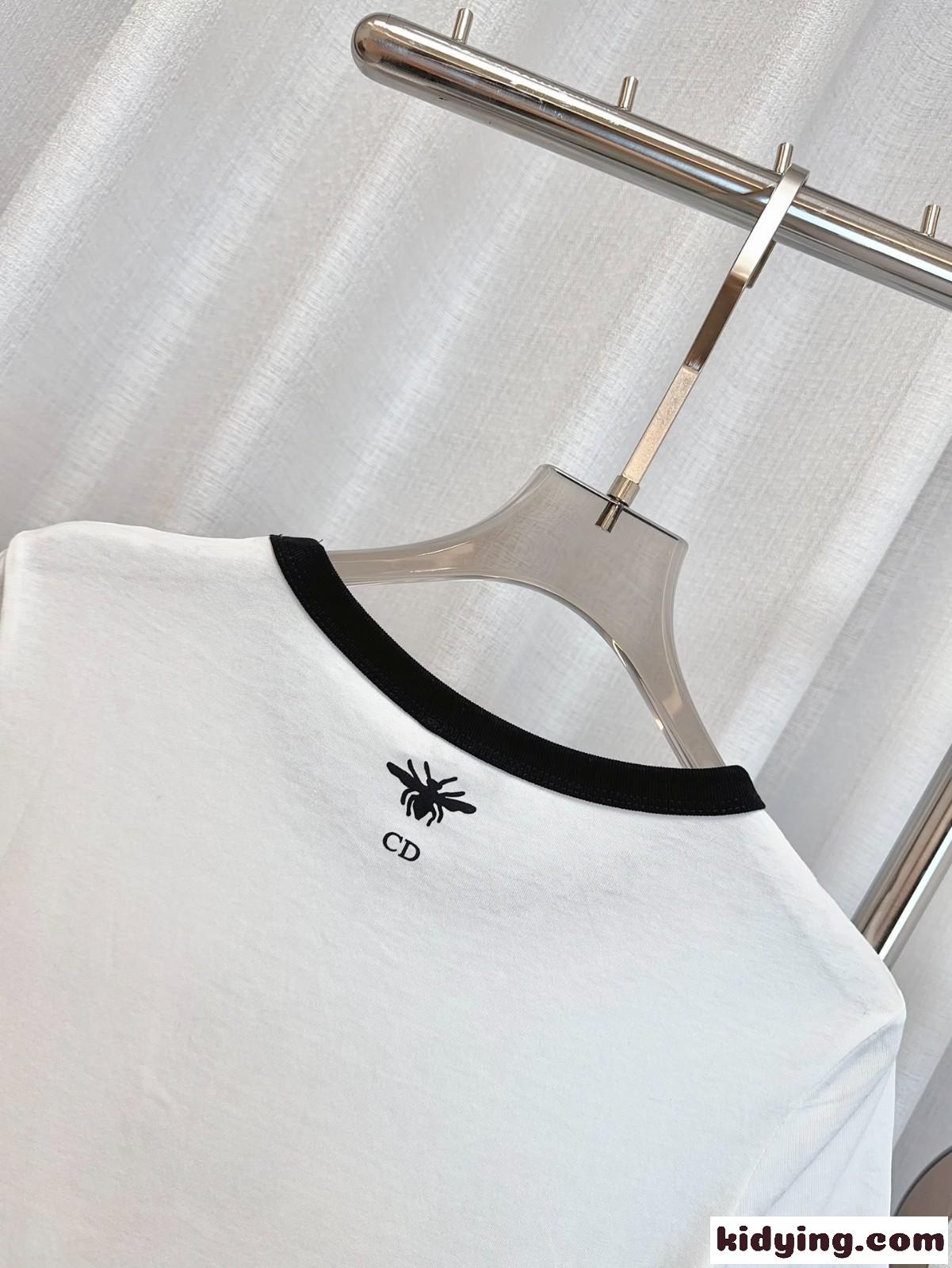 カジュアル ロゴ コットンTシャツ クリスチャン・ディオール Tシャツ コピー レディース-3