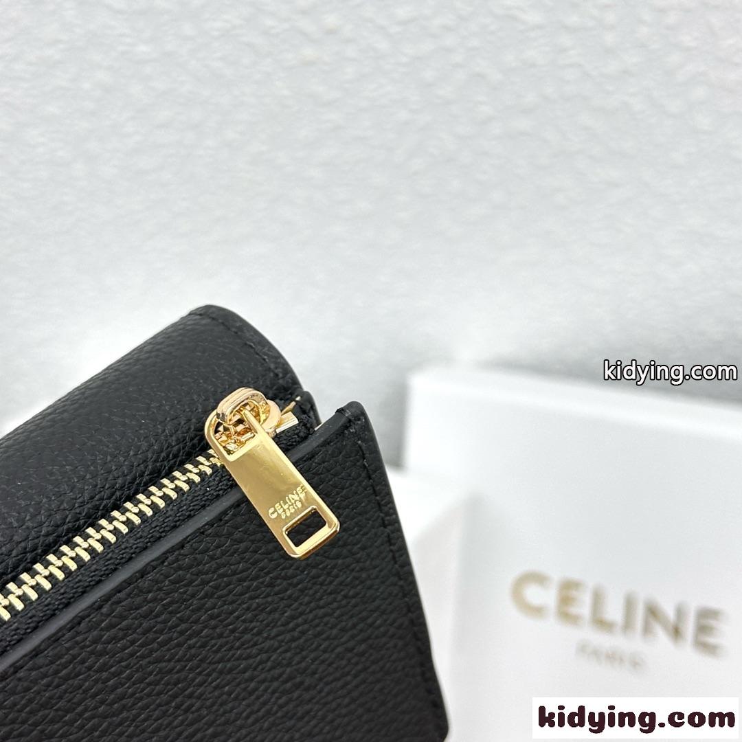 ファインウォレット CELINE ヴィクトワール セリーヌ 財布 コピー ブラック-2