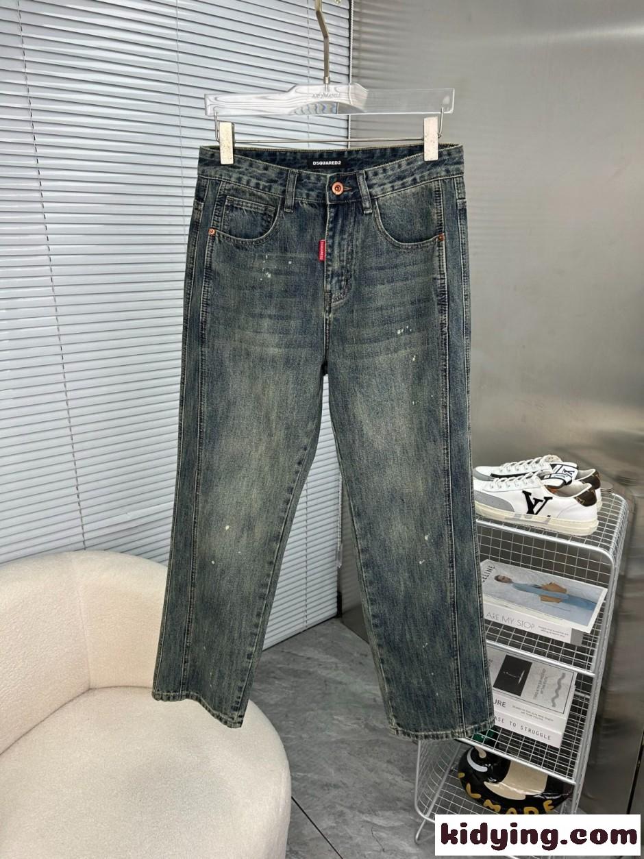ウォッシュ加工 デニムパンツ ディースクエアード ジーンズ 偽物 合わせやすい-1