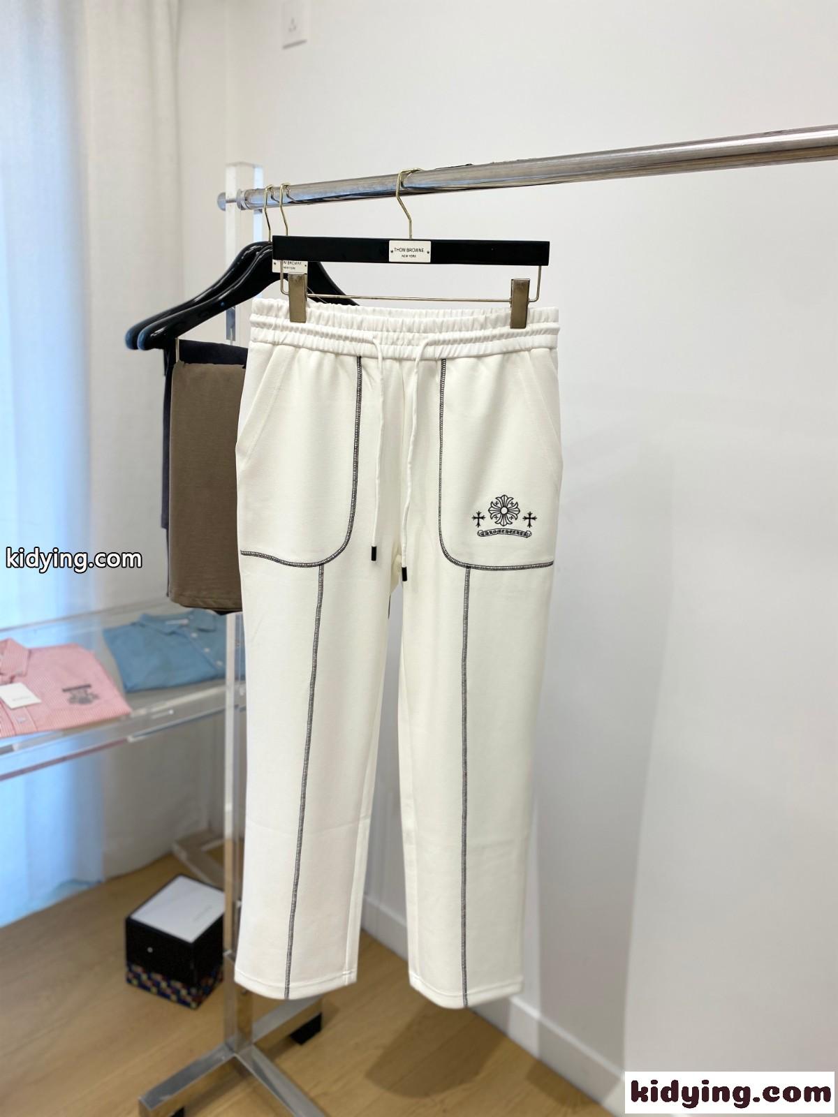 クロムハーツ パンツ コピー 合わせやすい 定番 カジュアルパンツ ホワイト-0