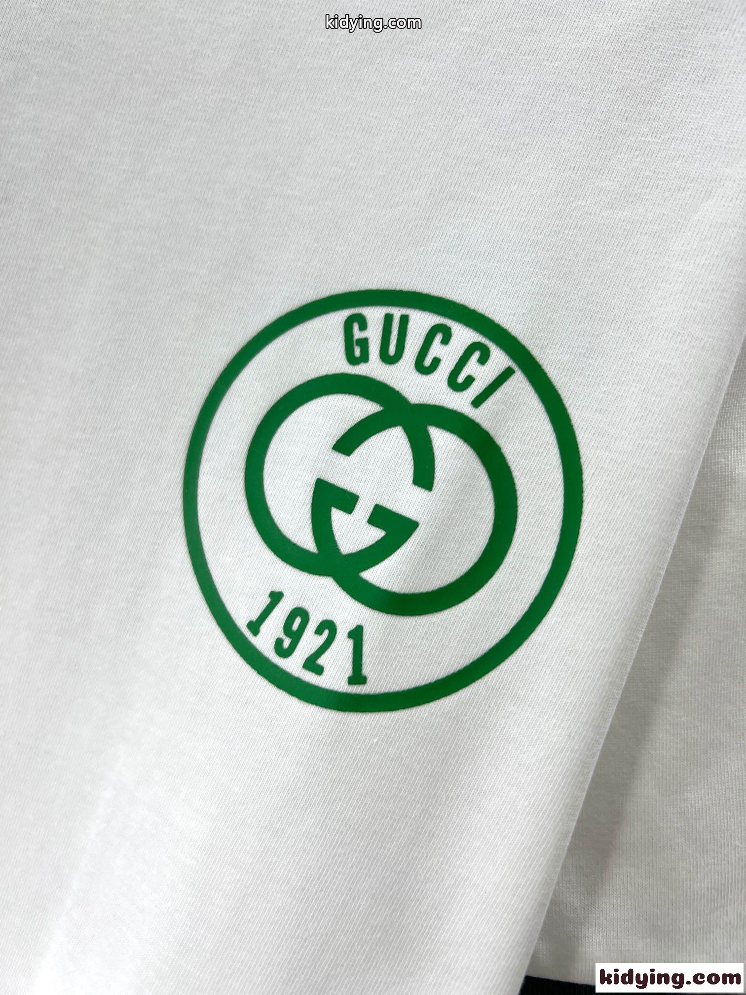 人気 ベーシック ロゴプリント コットン 半袖Tシャツ グッチ Tシャツ コピー 男女兼用-3