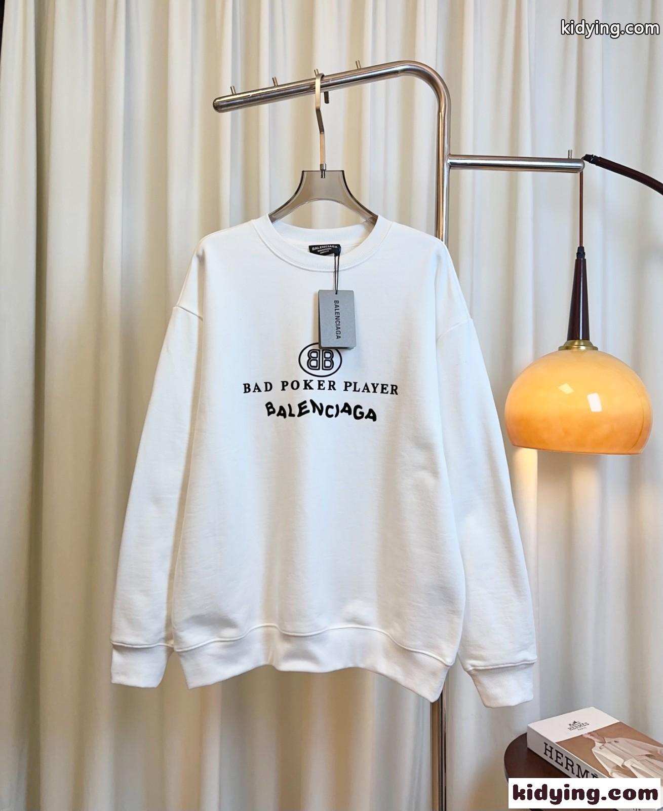 バレンシアガ Tシャツ コピー 定番 カジュアル プリント スウェットシャツ コットン-0
