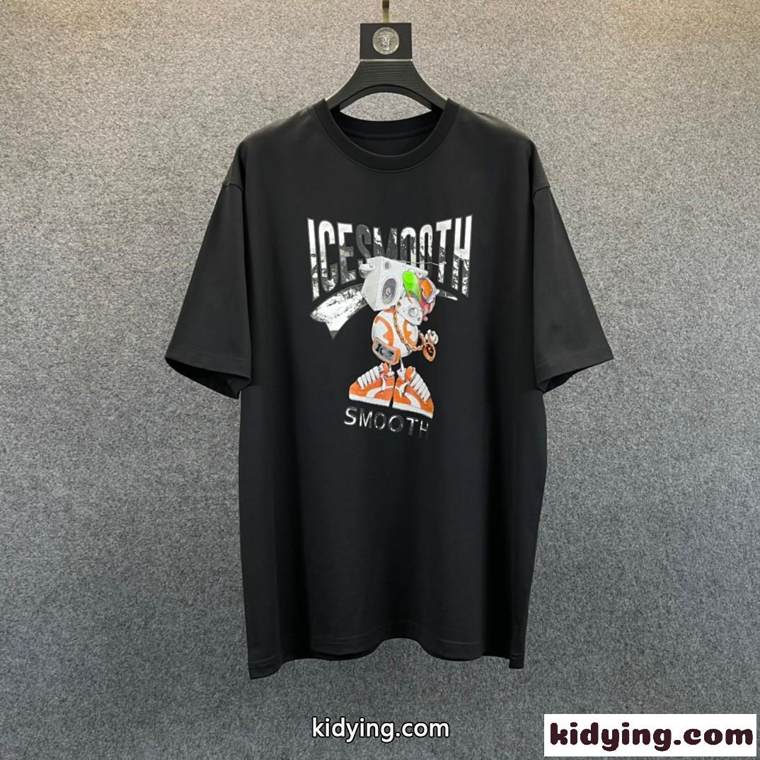 メンズ カジュアル 着心地いい プリント ゆったり ジバンシィ Tシャツ コピー 半袖 かっこいい トップス-3