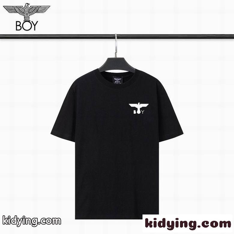 おしゃれ トップス ベーシック 春夏 定番 ボーイロンドン 半袖Tシャツ コピー カジュアル プリント クルーネック-0