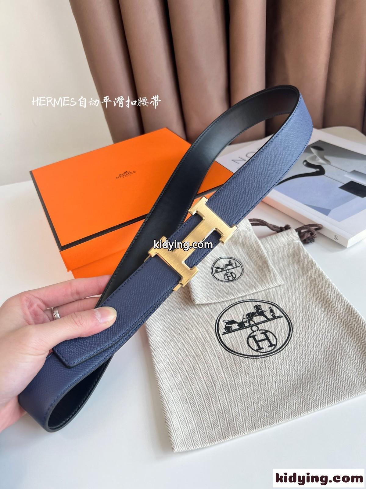エルメス ベルト コピー 合わせやすい  Hバックル リバーシブル レザーベルト-2