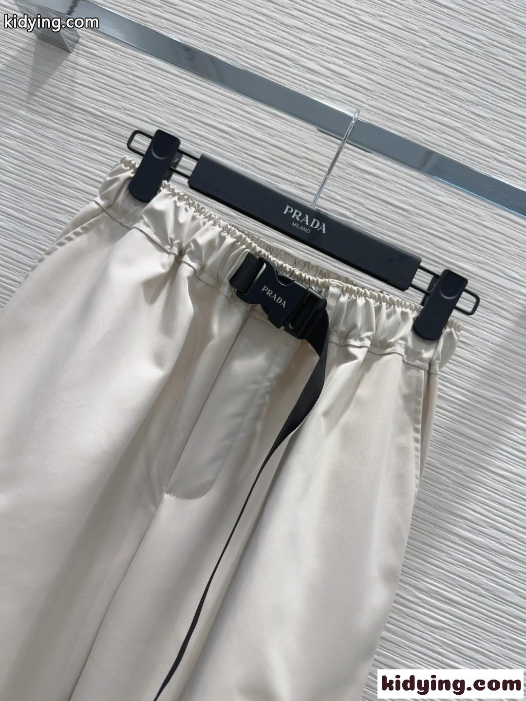 カジュアル おしゃれ カーゴパンツ プラダ パンツ 偽物 ホワイト-0