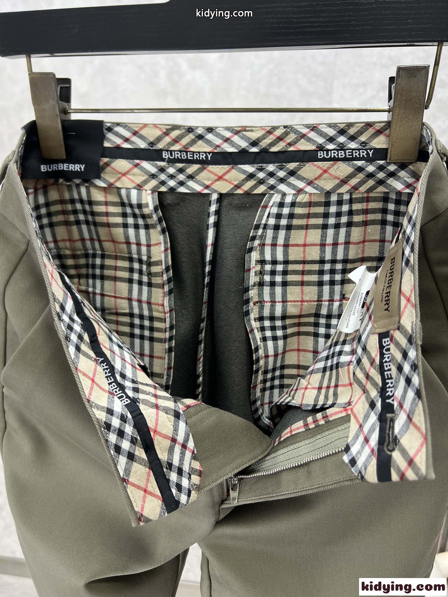 洗練された メンズ カジュアル スラックス バーバリー パンツ コピー カーキ-2