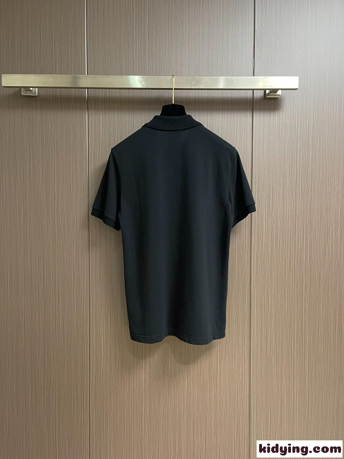 カジュアル ロゴパッチ 半袖ポロシャツ モンクレール Tシャツ スーパーコピー-1