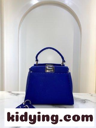 トップレベルのクラシックpeekaboo ハンドステッチのライチ柄の高級気質モデル フェンディ バッグ お手入れ コピー-4