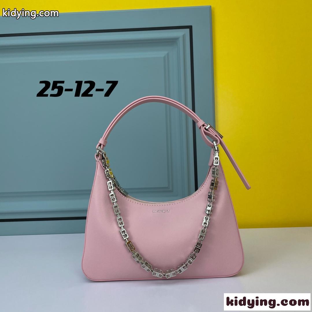 上品 おしゃれ フェミニン ジバンシィ バッグ コピー ショルダーバッグ 肩掛け レディース レザー カバン ピンク-2