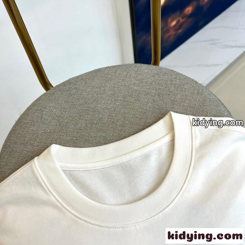 目を惹く プリント 半袖Tシャツ ドルチェ&ガッバーナ Tシャツ 偽物 ホワイト-1