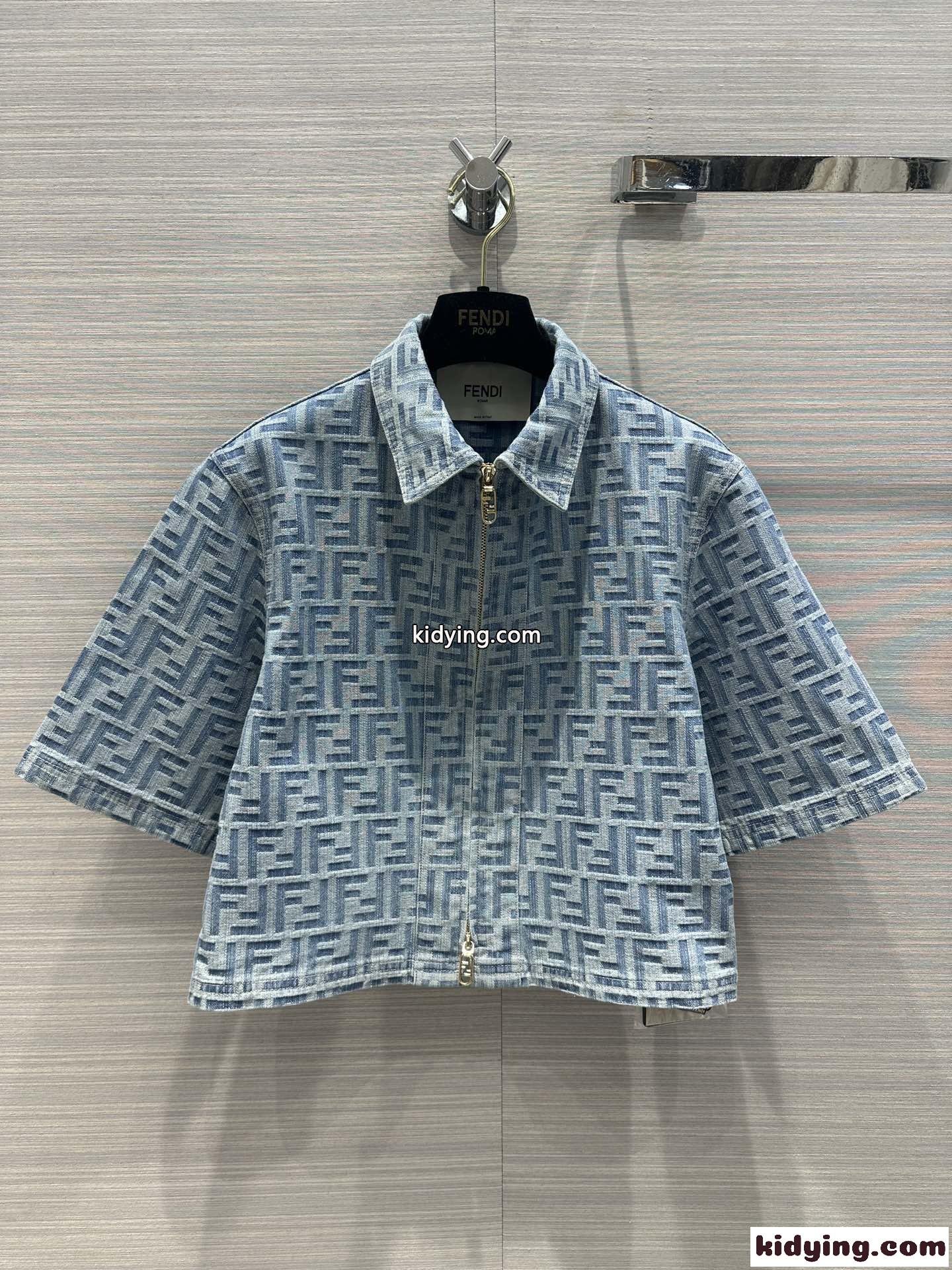 ショートスリーブデニムジャケット フェンディ ジャケット スーパーコピー-2