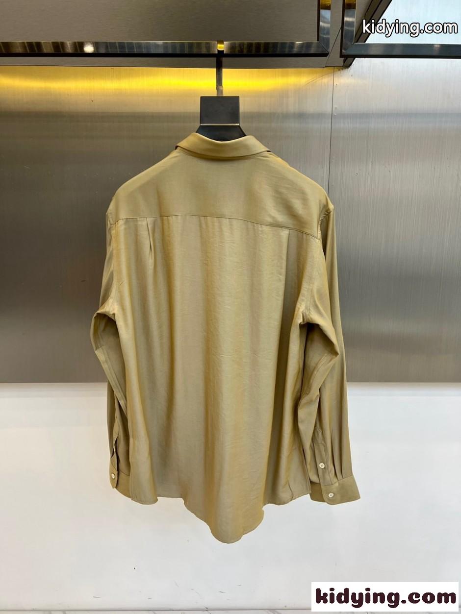 シンプル 上品 合わせやすい 長袖シャツ エルメネジルド・ゼニア シャツ 偽物-4