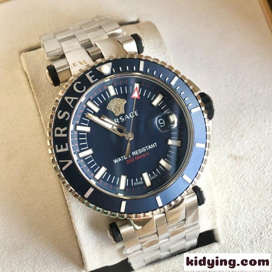 ヴェルサーチ 腕時計 偽物 定番 スタイリッシュ ロゴ入り 46mm ウォッチ-0