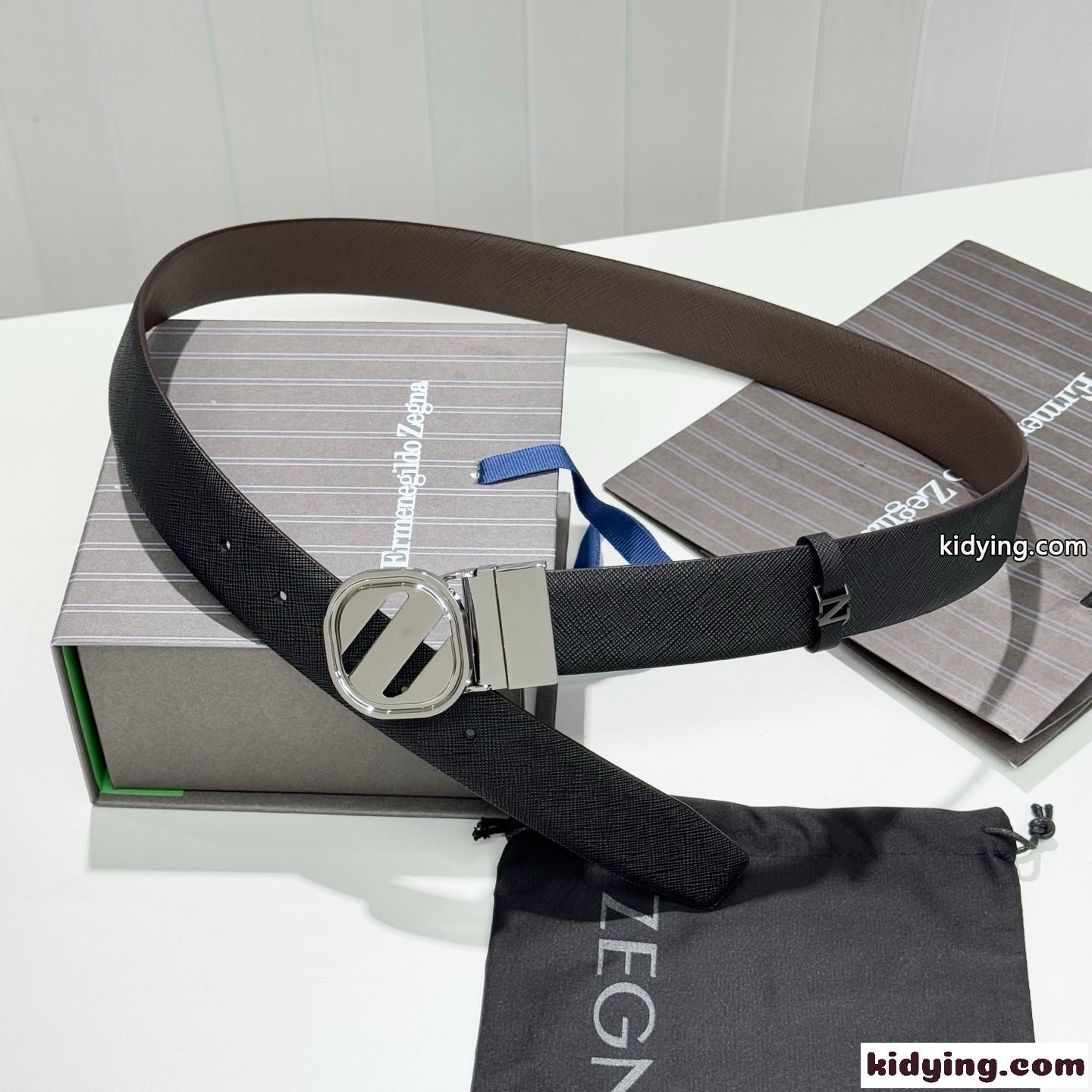 洗練された エルメネジルド・ゼニア ベルト コピー 上品 リバーシブルベルト-1