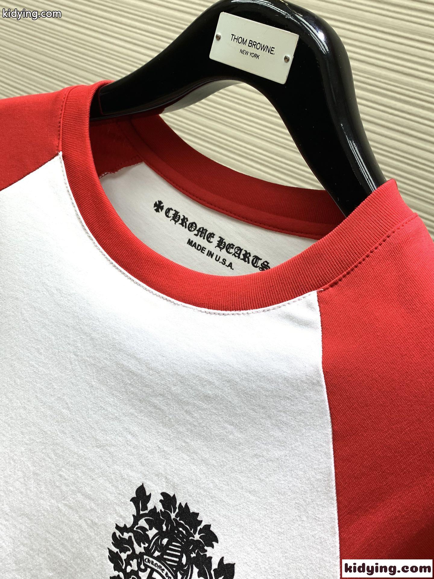 人気 クロムハーツ Tシャツ コピー おしゃれ プリント 配色 長袖Tシャツ-2