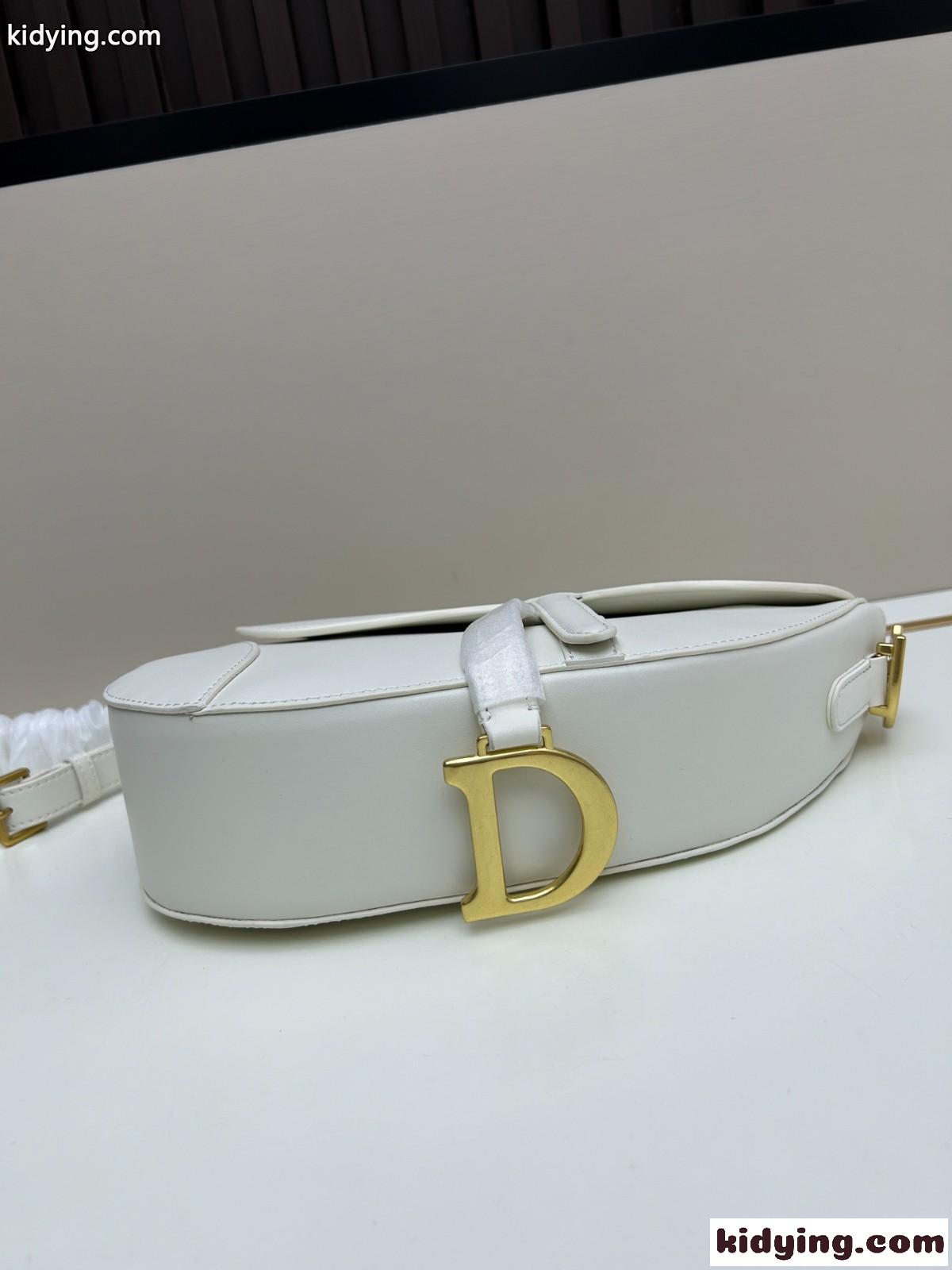 ディオール Saddle ストラップ付き ソフトバッグ ミディアム コピー ホワイト-3