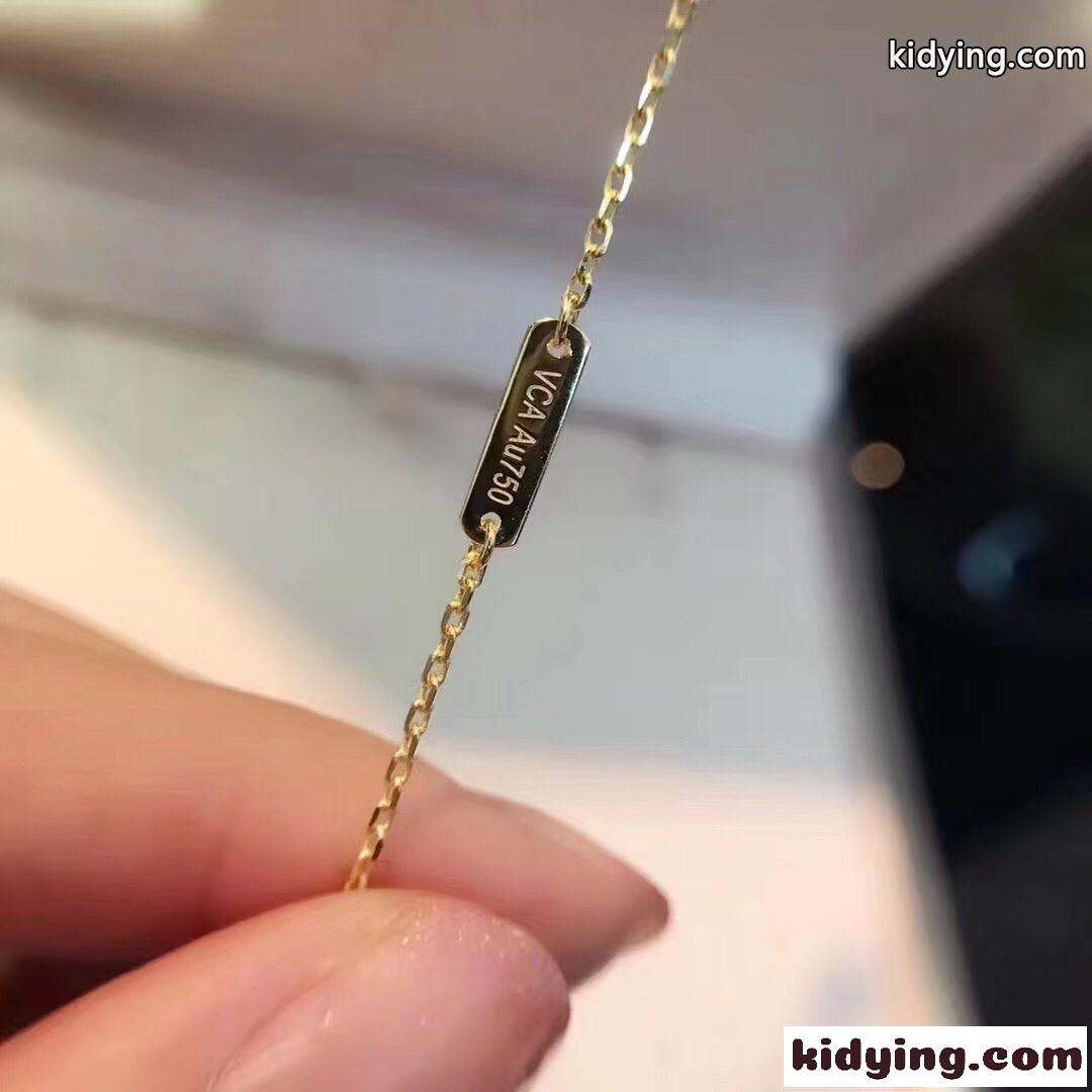 定番 人気 四つ葉のクローバー 18k メッキ ヴァンクリーフ&アーペル ネックレス コピー レディース アクセサリー-4