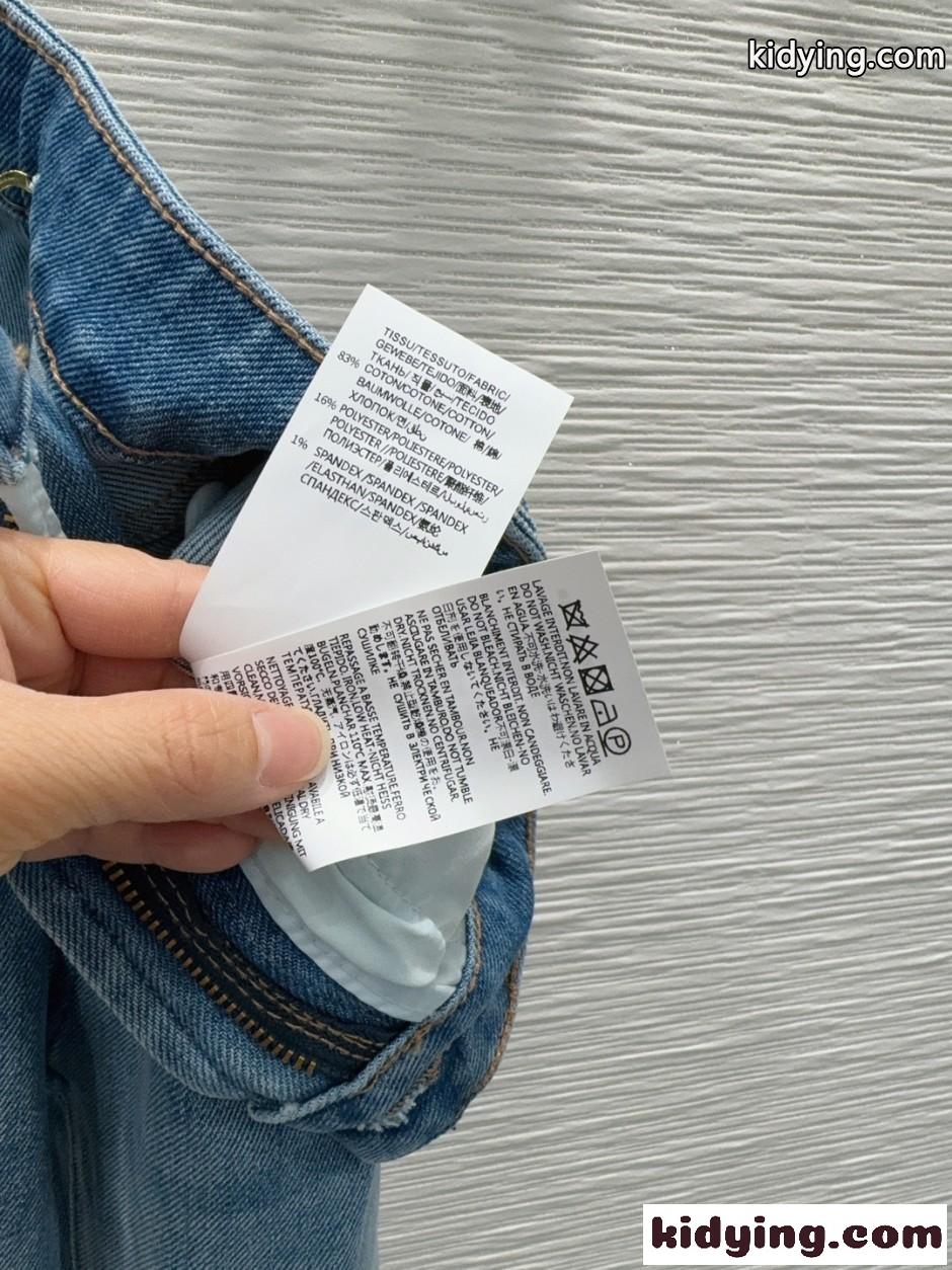 フレア デニムパンツ イヴ・サンローラン ジーンズ 偽物 合わせやすい ブルー-3
