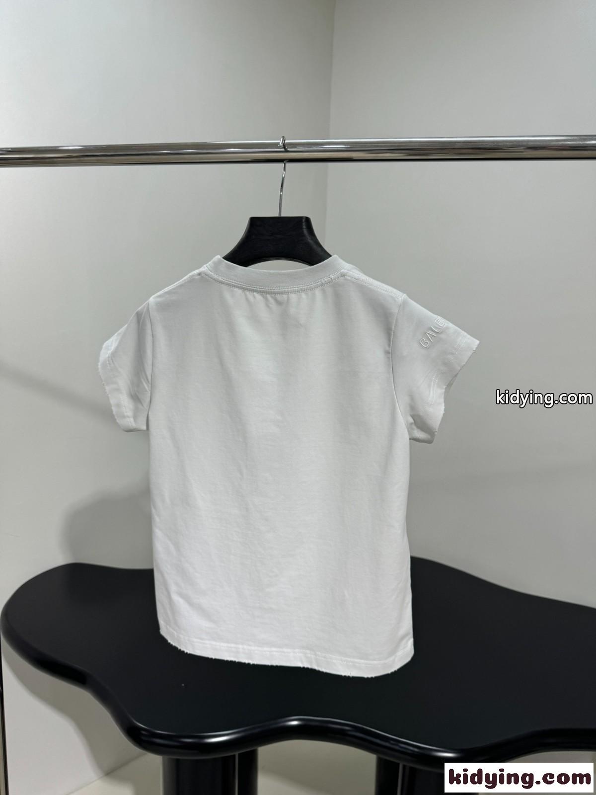 カジュアル フェンミン コンパクト 半袖Tシャツ バレンシアガ Tシャツ コピー ホワイト-1