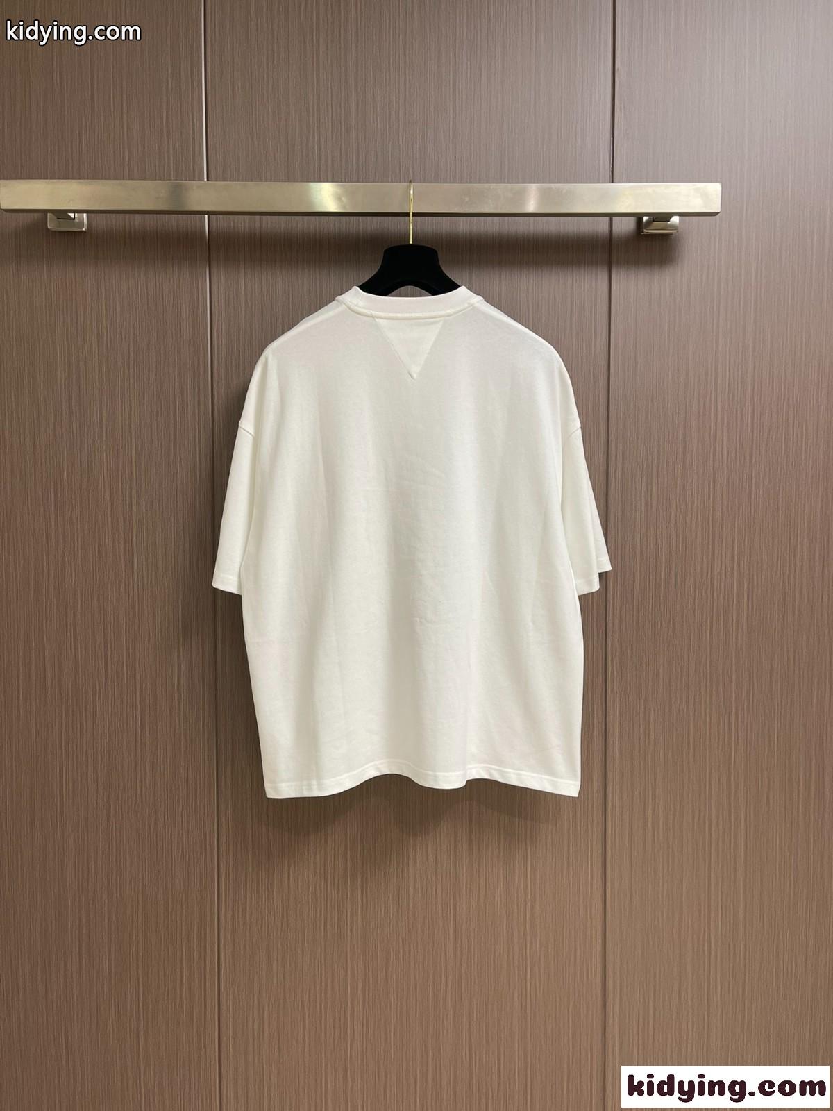 ソフト コットン ジャージー 半袖Tシャツ ボッテガ・ヴェネタ Tシャツ コピー ホワイト-2