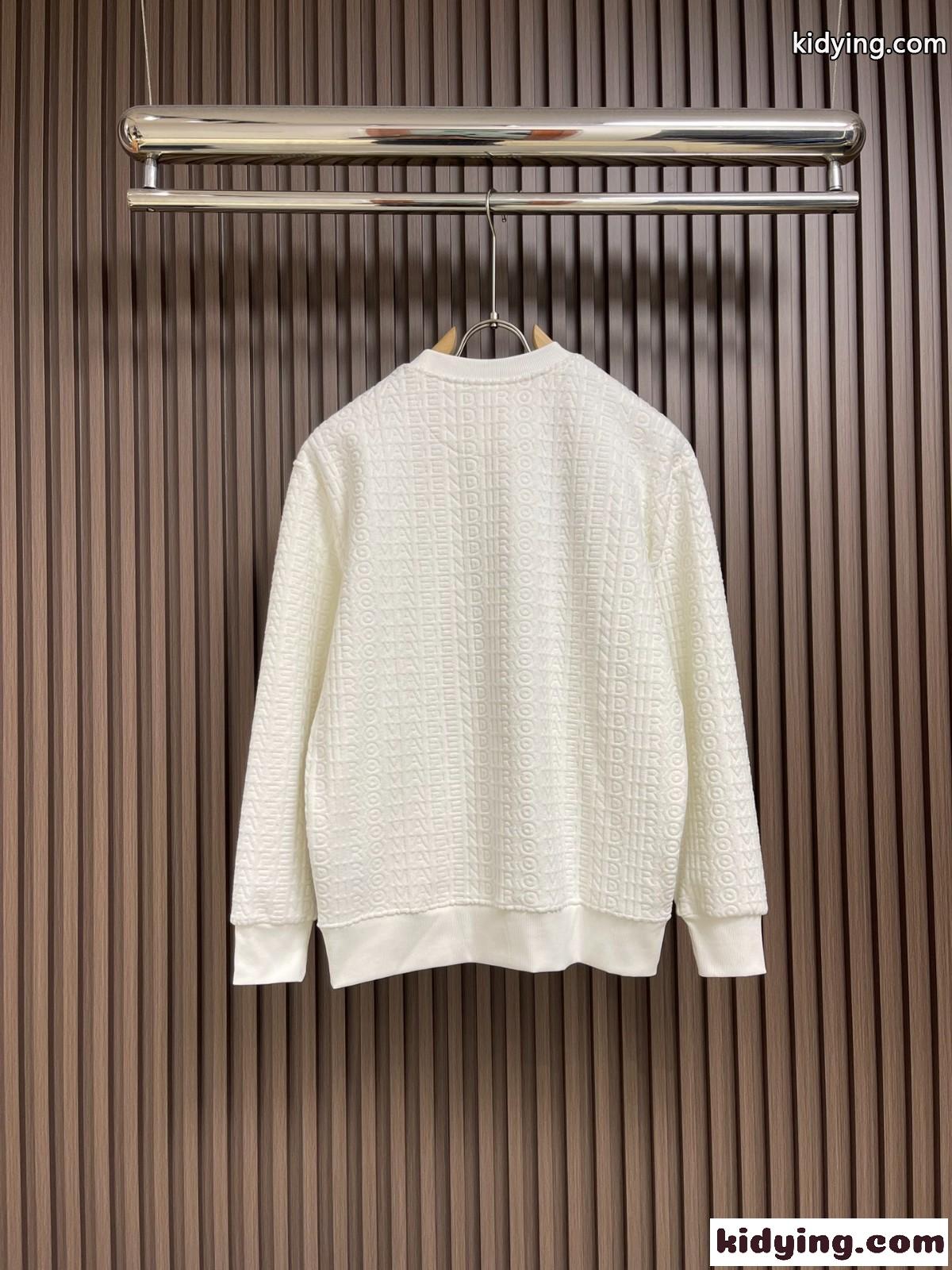 フェンディ Tシャツ コピー クルーネック 定番 ロゴ入り スウェットシャツ-2