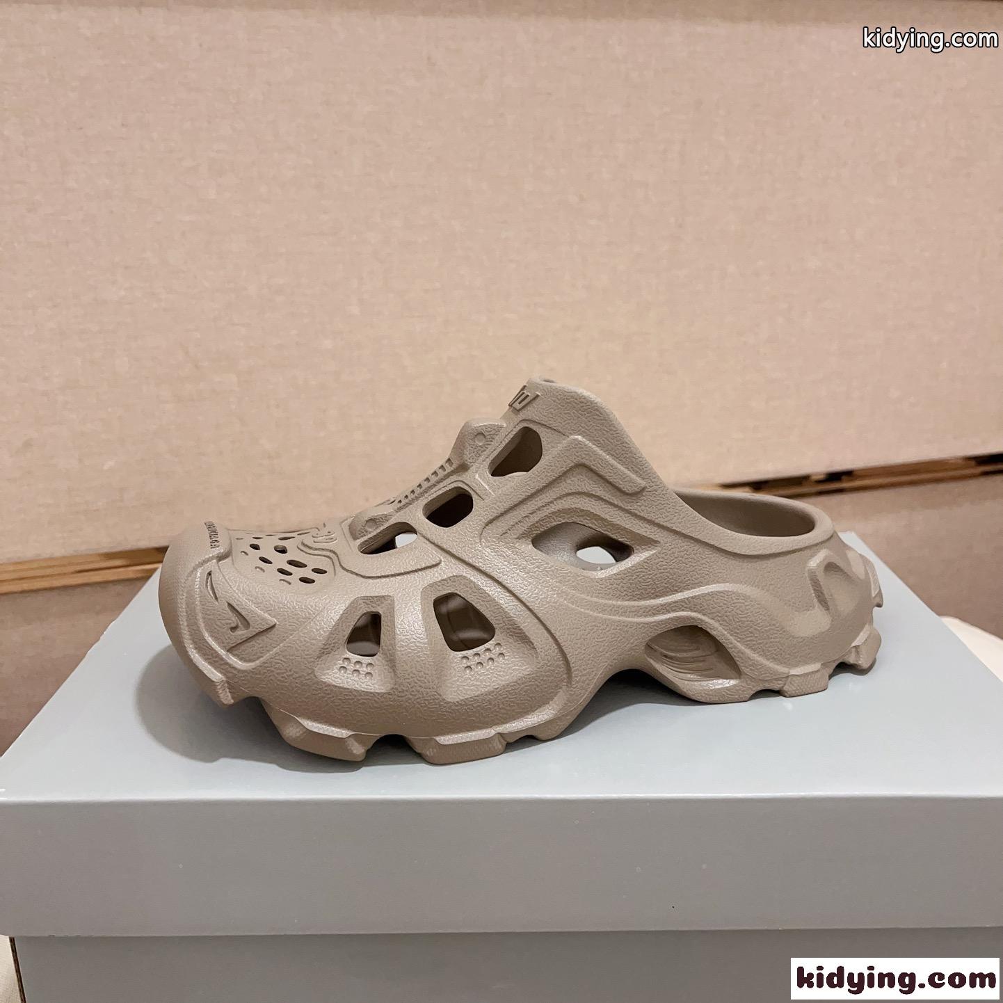 Balenciaga HD カットアウト ミュール バレンシアガ サンダル スーパーコピー カーキ-0