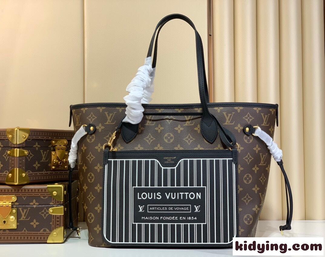 ルイ・ヴィトン ネヴァーフル・インサイドアウト MM スーパーコピー ブラック-0