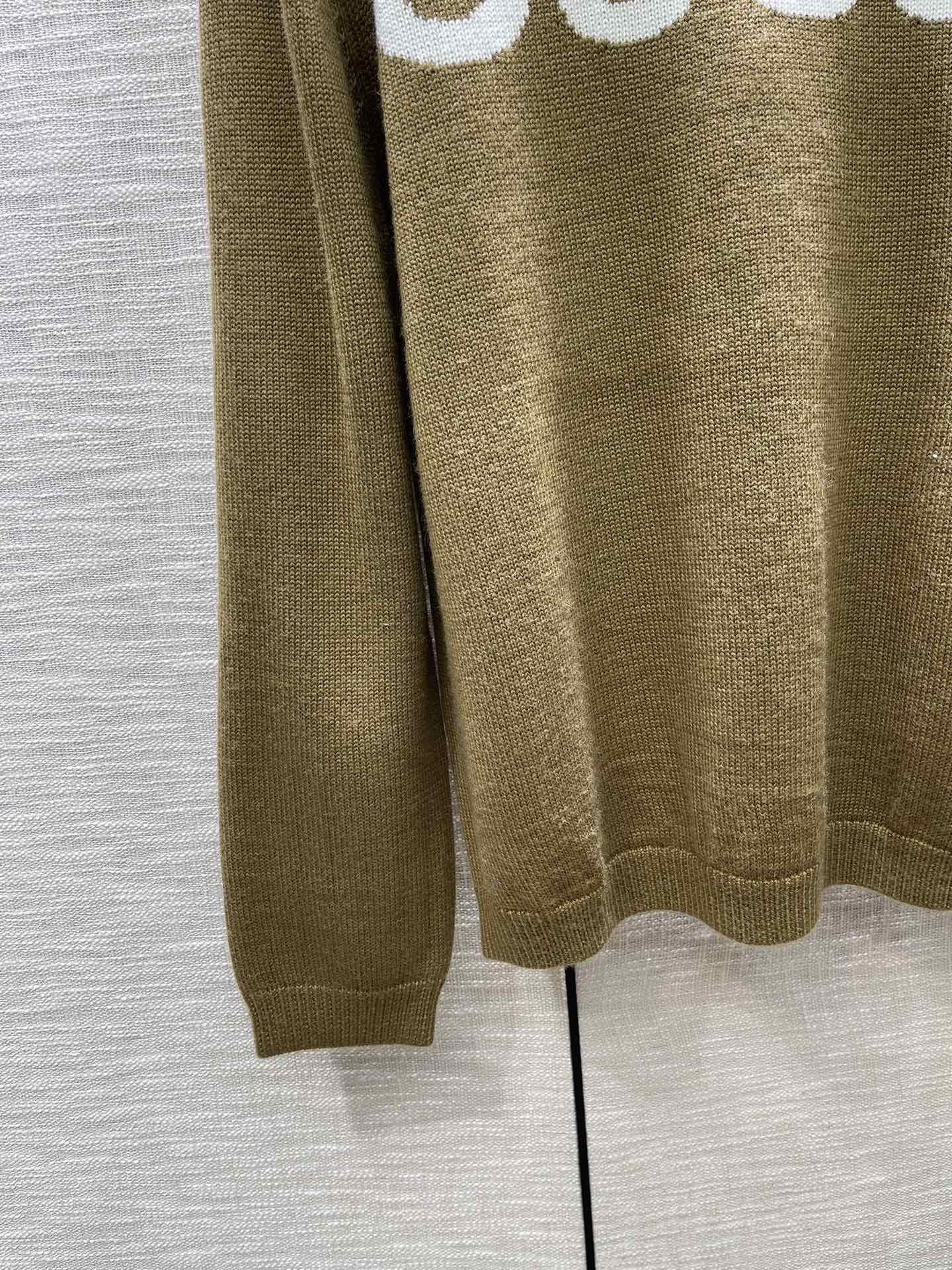 グッチ セーター コピー ウール シンプル おしゃれ ロゴ クルーネック-3