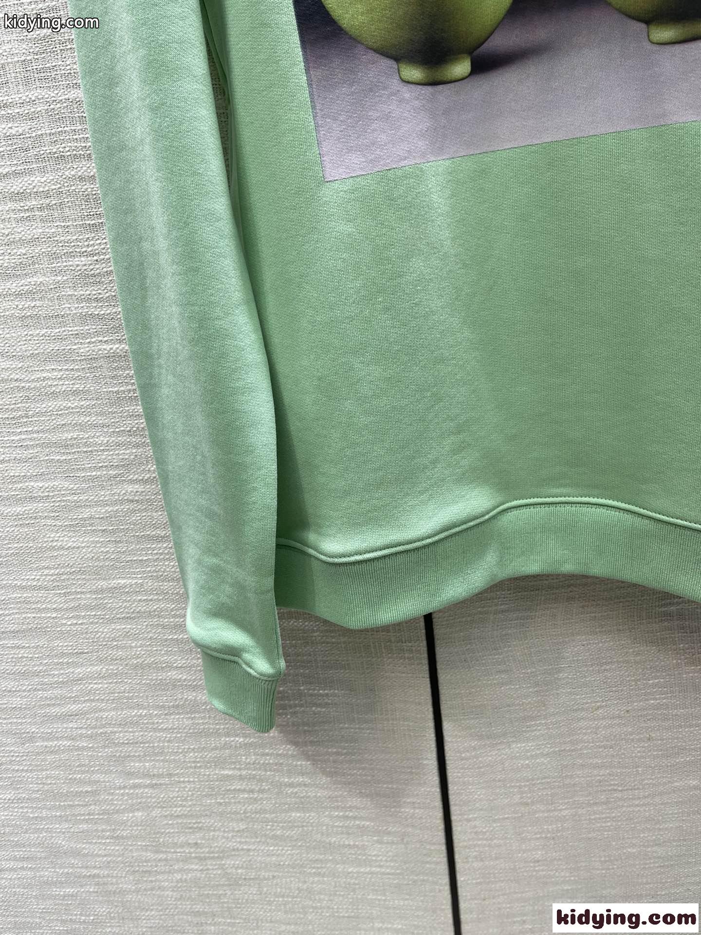 ロエベ パーカー コピー クルーネック 長袖 セラミック コットン スウェットシャツ-2