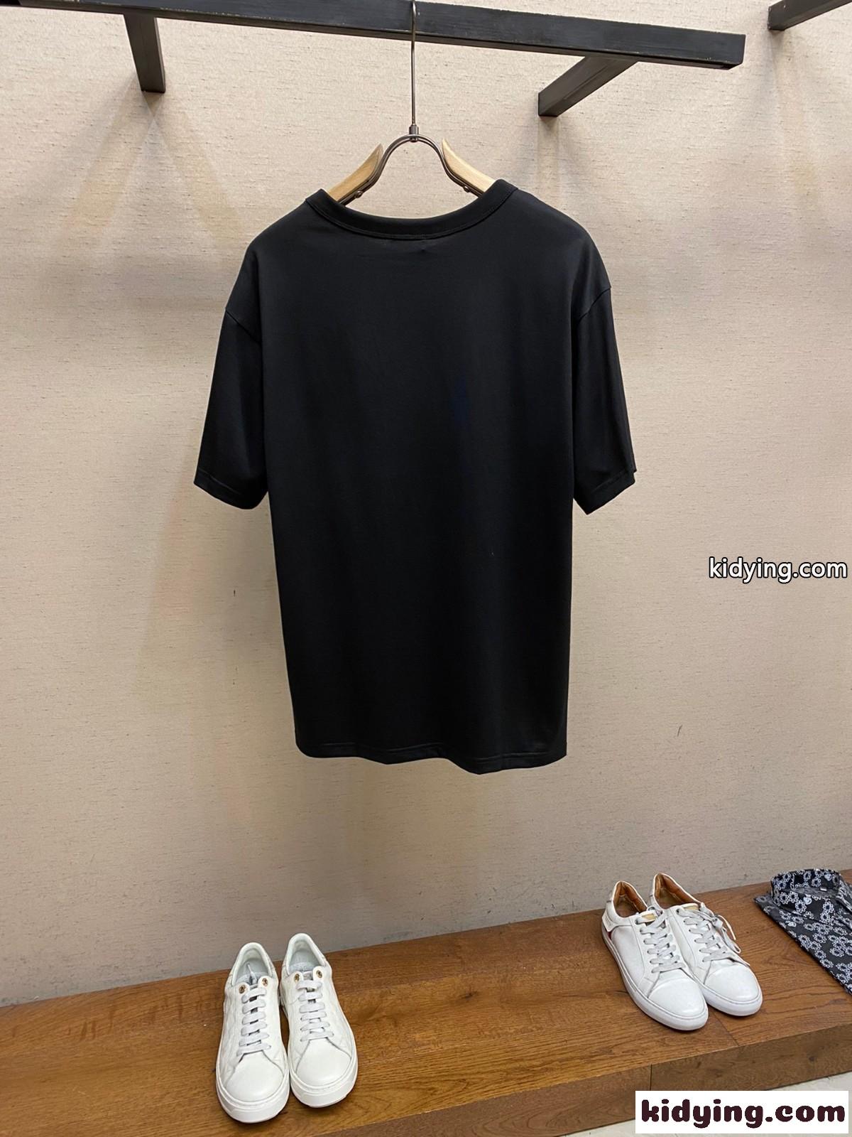 人気 おしゃれ ロゴ入り クリスチャン・ディオール Tシャツ コピー 半袖Tシャツ ブラック-0