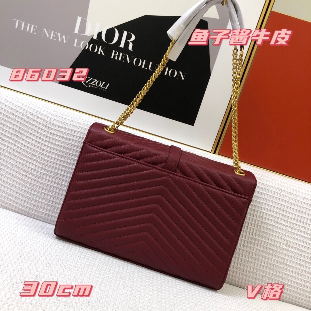 ゴールド金具 定番 人気 ショルダーバッグ イヴ・サンローラン バッグ コピー ワイン-2