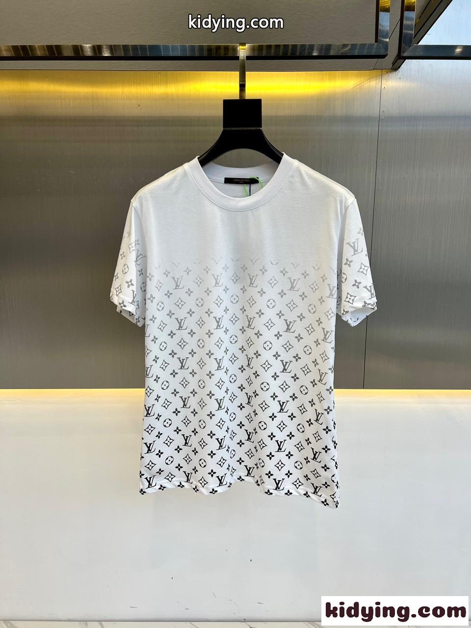 お洒落 人気 モノグラムグラディエントTシャツ ルイ・ヴィトン Tシャツ コピー ホワイト-2