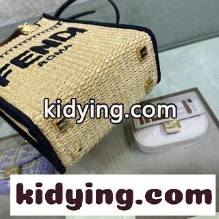Sunshineミニ鼈甲の携帯用斜めがけのかわいい写真を独占的に撮り 超洗練されたmini toteにべっ甲の取っ手をつける フェンディ バッグ 価格 コピー-1