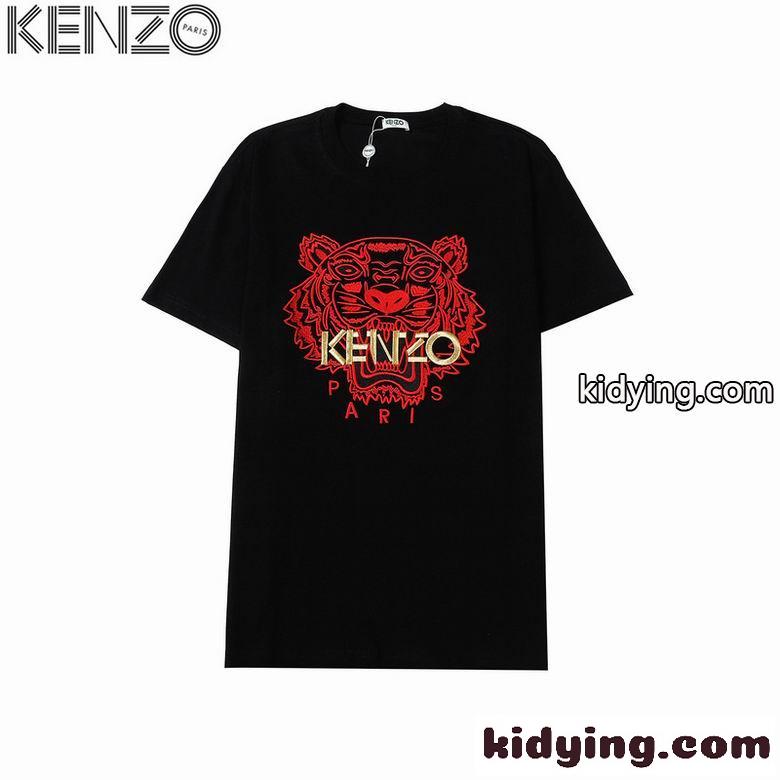 定番 おしゃれ 人気 ストリート タイガー 刺繍 クルーネック 半袖 ケンゾー tシャツ コピー 3色あり 合わせやすい-5