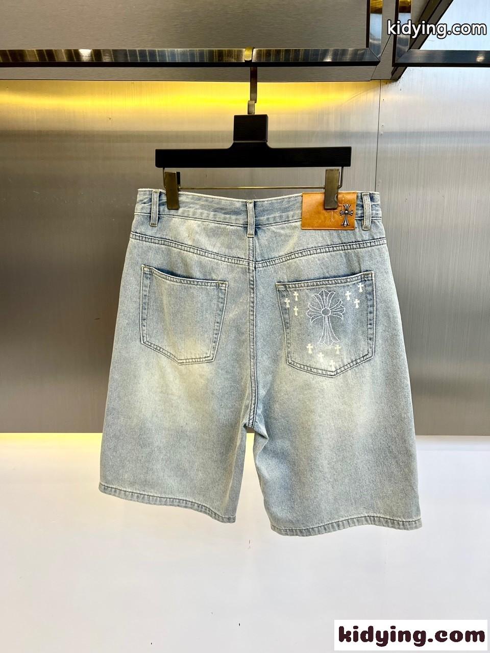 クロムハーツ パンツ 偽物 コットン デニム ショートパンツ 合わせやすい-1