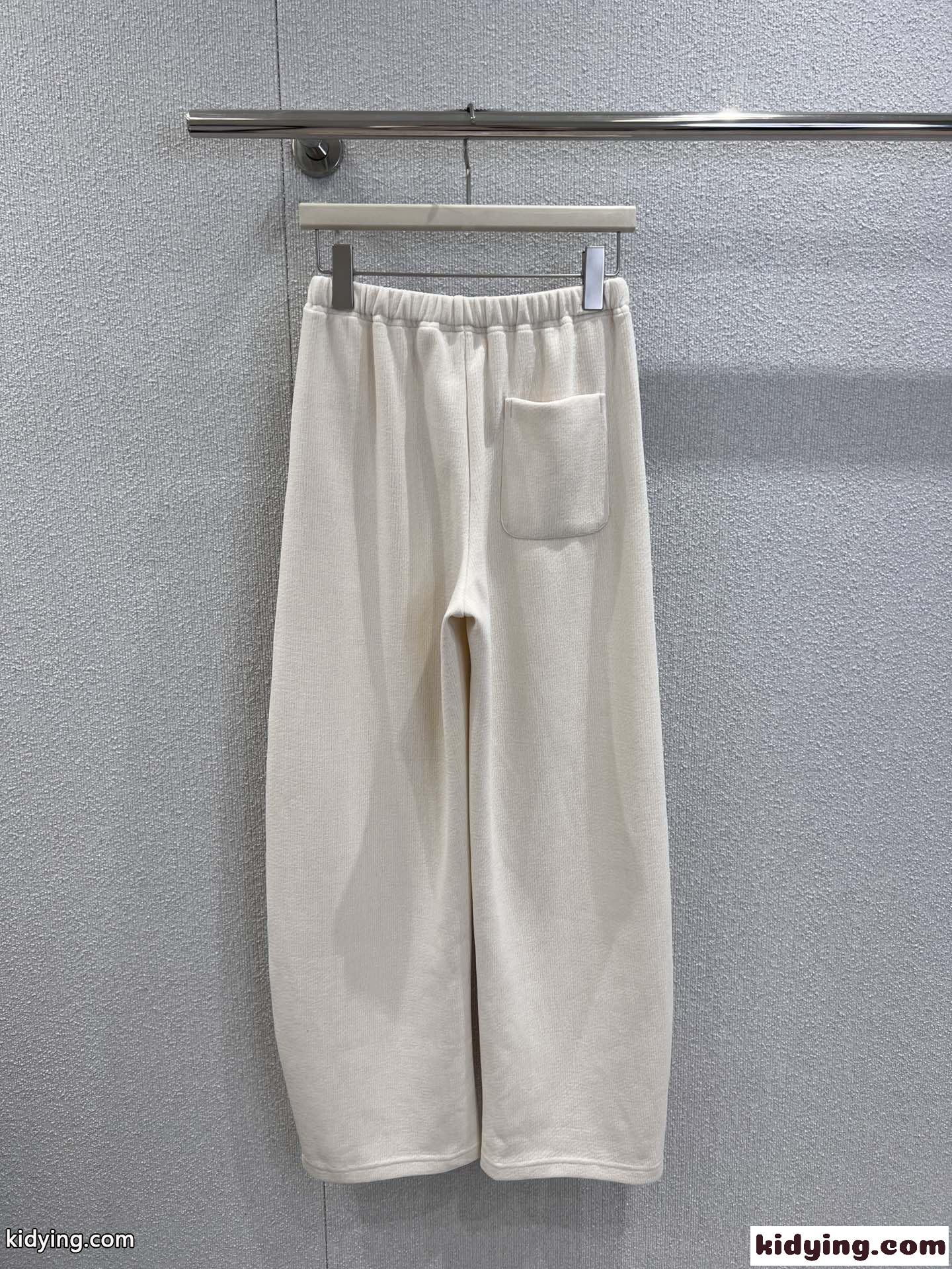 ロゴ刺繍 コーデュロイ カジュアルパンツ アレキサンダーワング パンツ 偽物 ホワイト-1
