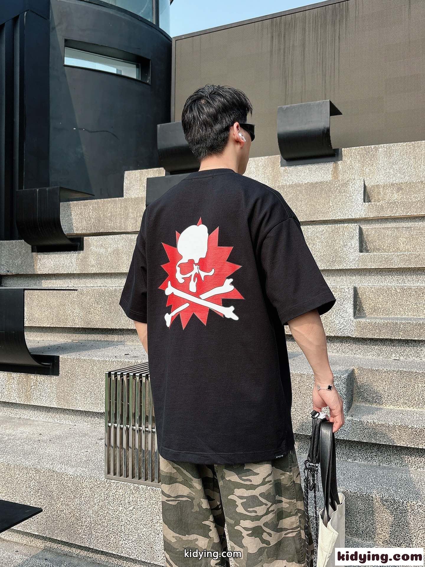 オーバーサイズ マスターマインド・ジャパン Tシャツ コピー コットン 半袖Tシャツ ブラック-3