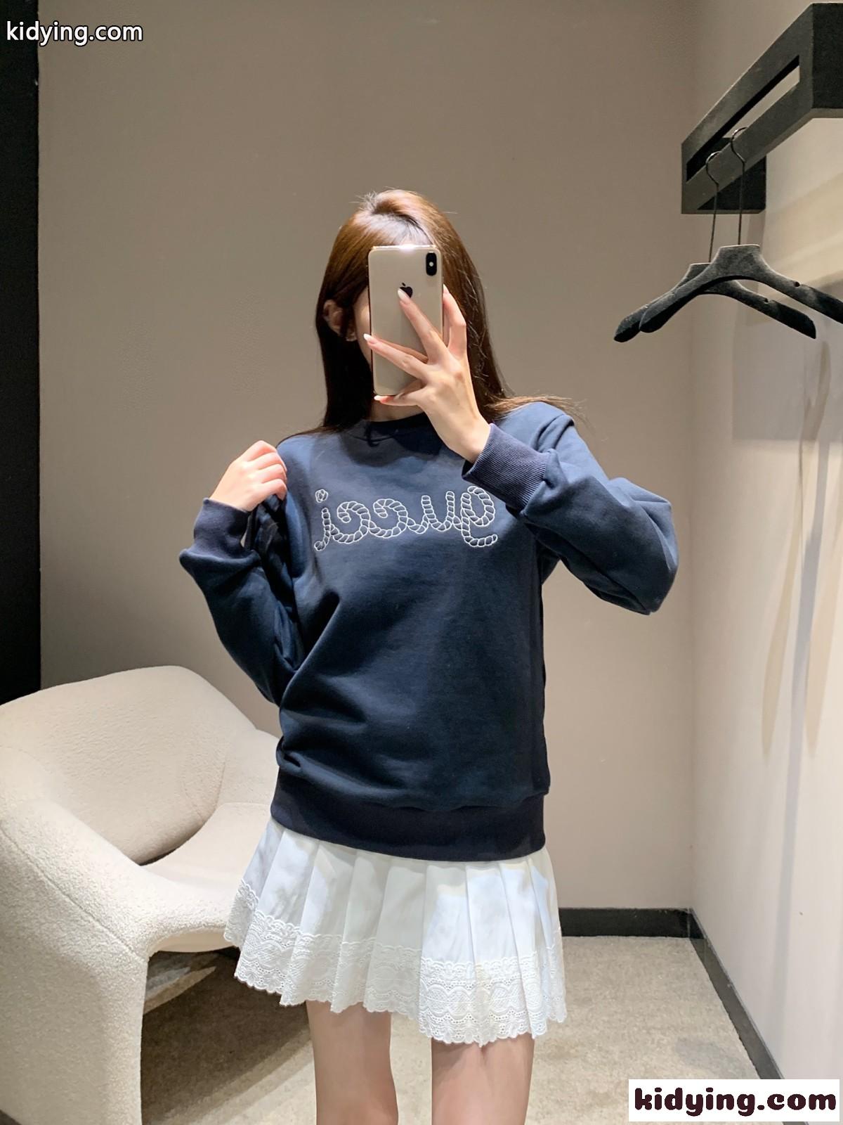 カジュアル ロゴ コットン スウェットシャツ グッチ Tシャツ 偽物 クルーネック-0