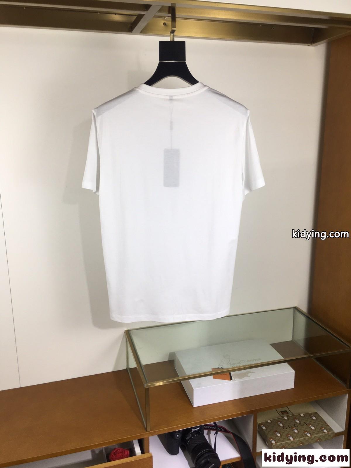 エンボスロゴ シルケットコットン 半袖Tシャツ ヒューゴ・ボス Tシャツ コピー ホワイト-4