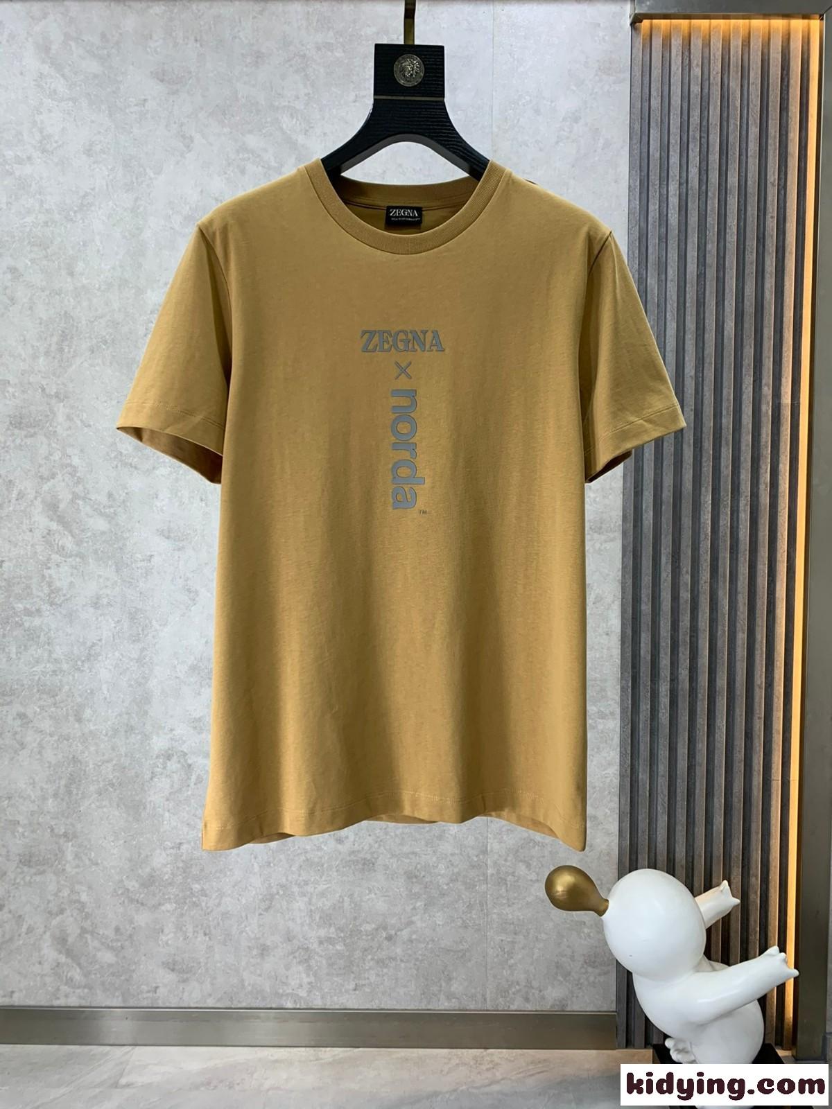 ZEGNA X NORDA プリントコットン 半袖 Tシャツ エルメネジルド・ゼニア Tシャツ コピー-1