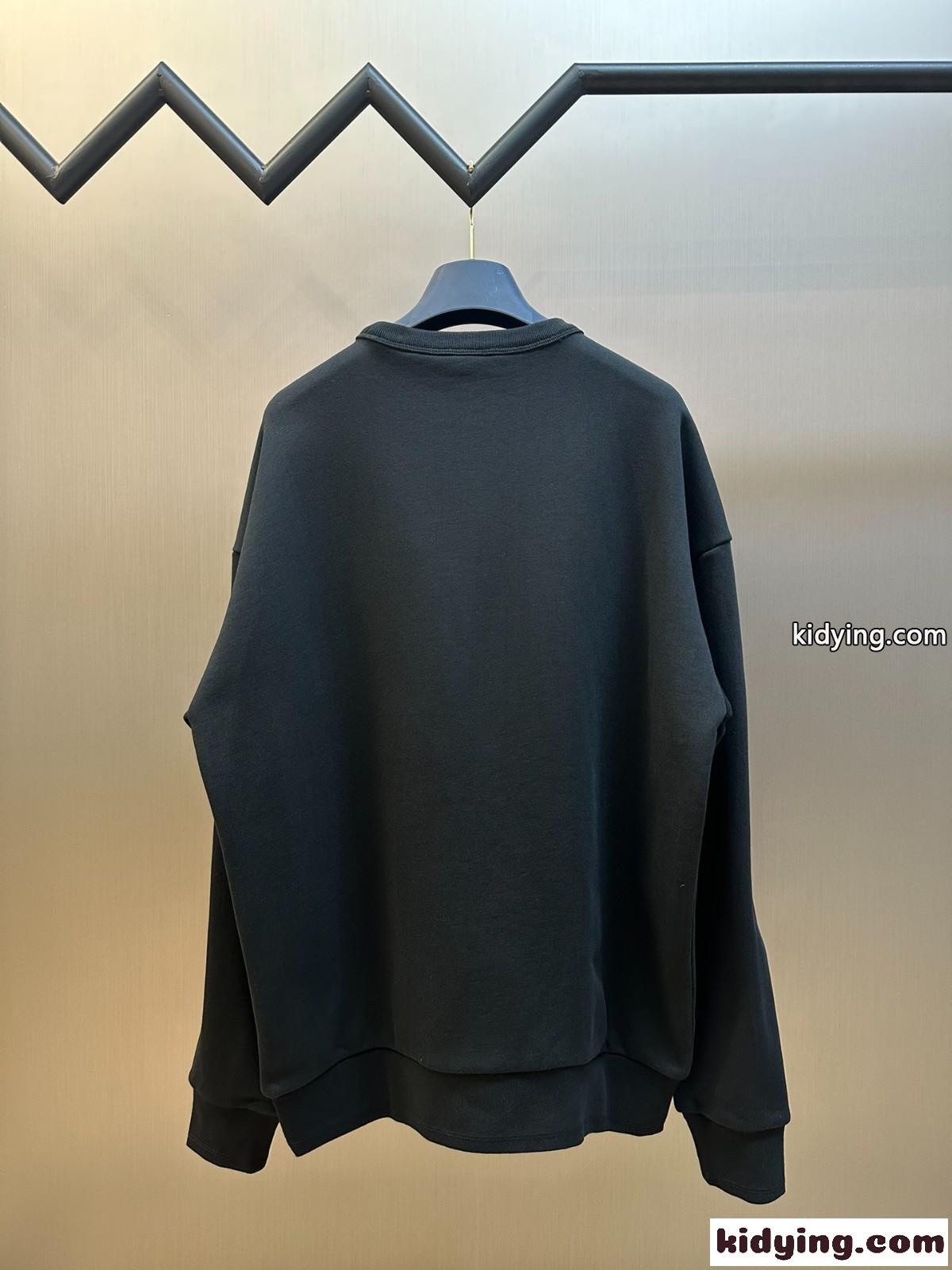 DIOR AND STONE ISLAND スウェットシャツ クリスチャン・ディオール Tシャツ コピー ブラック-1